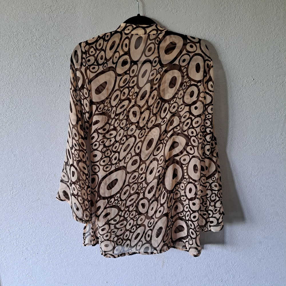 Chic Circular Patterned Women's Tunic - image 6